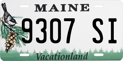 ME license plate 9307SI