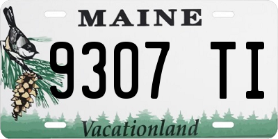 ME license plate 9307TI