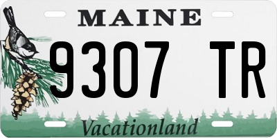 ME license plate 9307TR