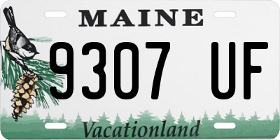 ME license plate 9307UF