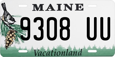 ME license plate 9308UU