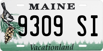 ME license plate 9309SI