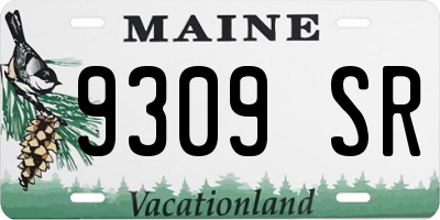 ME license plate 9309SR
