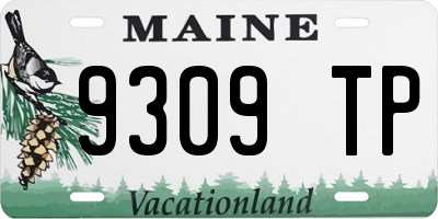 ME license plate 9309TP