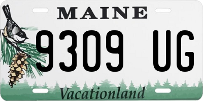 ME license plate 9309UG