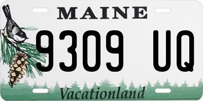 ME license plate 9309UQ
