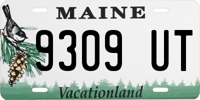ME license plate 9309UT