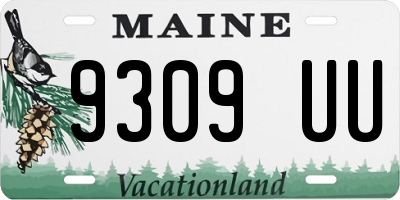 ME license plate 9309UU