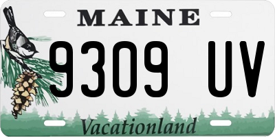 ME license plate 9309UV