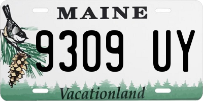 ME license plate 9309UY