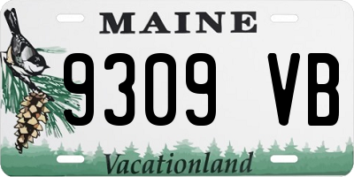 ME license plate 9309VB