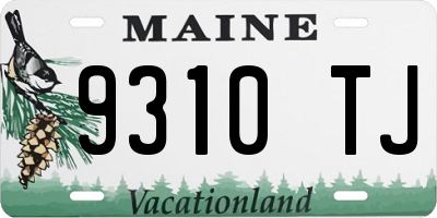 ME license plate 9310TJ