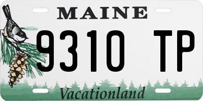 ME license plate 9310TP