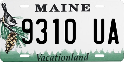 ME license plate 9310UA