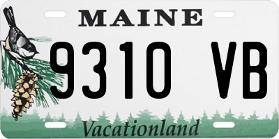 ME license plate 9310VB