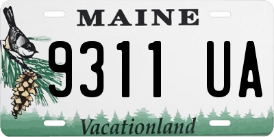 ME license plate 9311UA