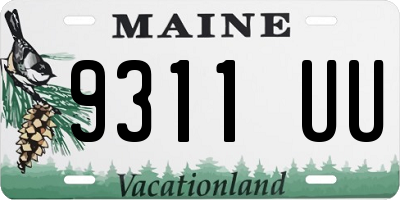 ME license plate 9311UU