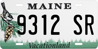 ME license plate 9312SR