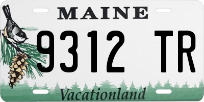 ME license plate 9312TR