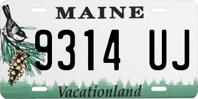 ME license plate 9314UJ