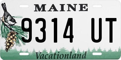 ME license plate 9314UT