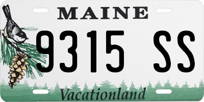 ME license plate 9315SS