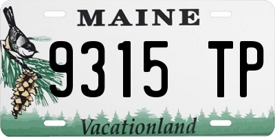 ME license plate 9315TP