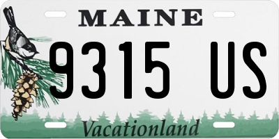 ME license plate 9315US
