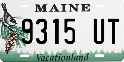 ME license plate 9315UT