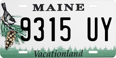 ME license plate 9315UY