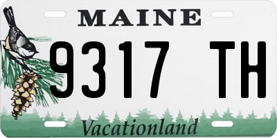 ME license plate 9317TH