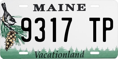 ME license plate 9317TP