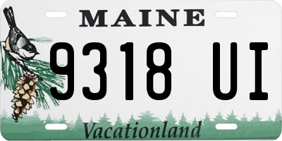 ME license plate 9318UI