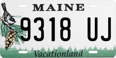 ME license plate 9318UJ