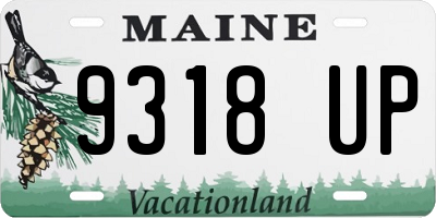 ME license plate 9318UP