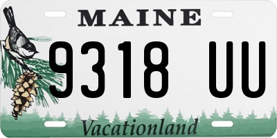 ME license plate 9318UU