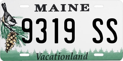 ME license plate 9319SS