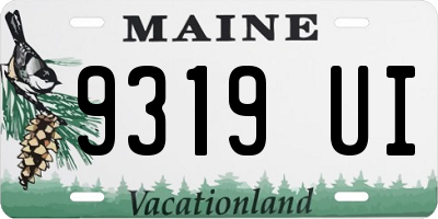 ME license plate 9319UI