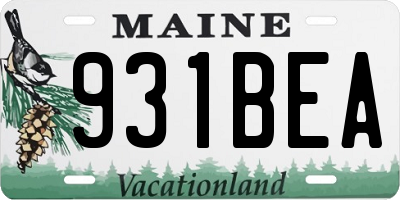 ME license plate 931BEA