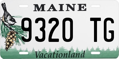 ME license plate 9320TG