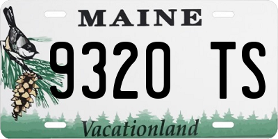 ME license plate 9320TS