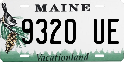 ME license plate 9320UE