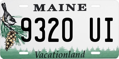 ME license plate 9320UI