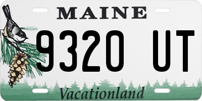 ME license plate 9320UT