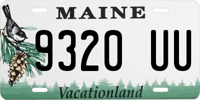 ME license plate 9320UU