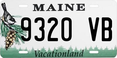ME license plate 9320VB