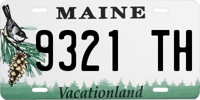 ME license plate 9321TH