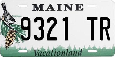 ME license plate 9321TR