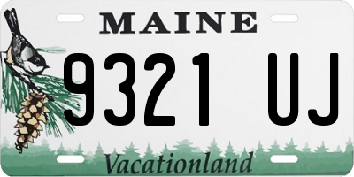 ME license plate 9321UJ