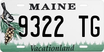 ME license plate 9322TG
